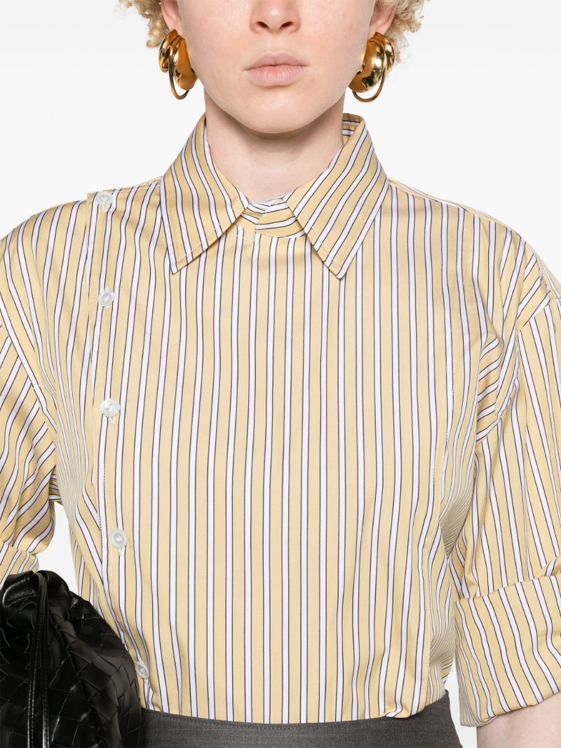 Yellow Striped Cotton Shirt