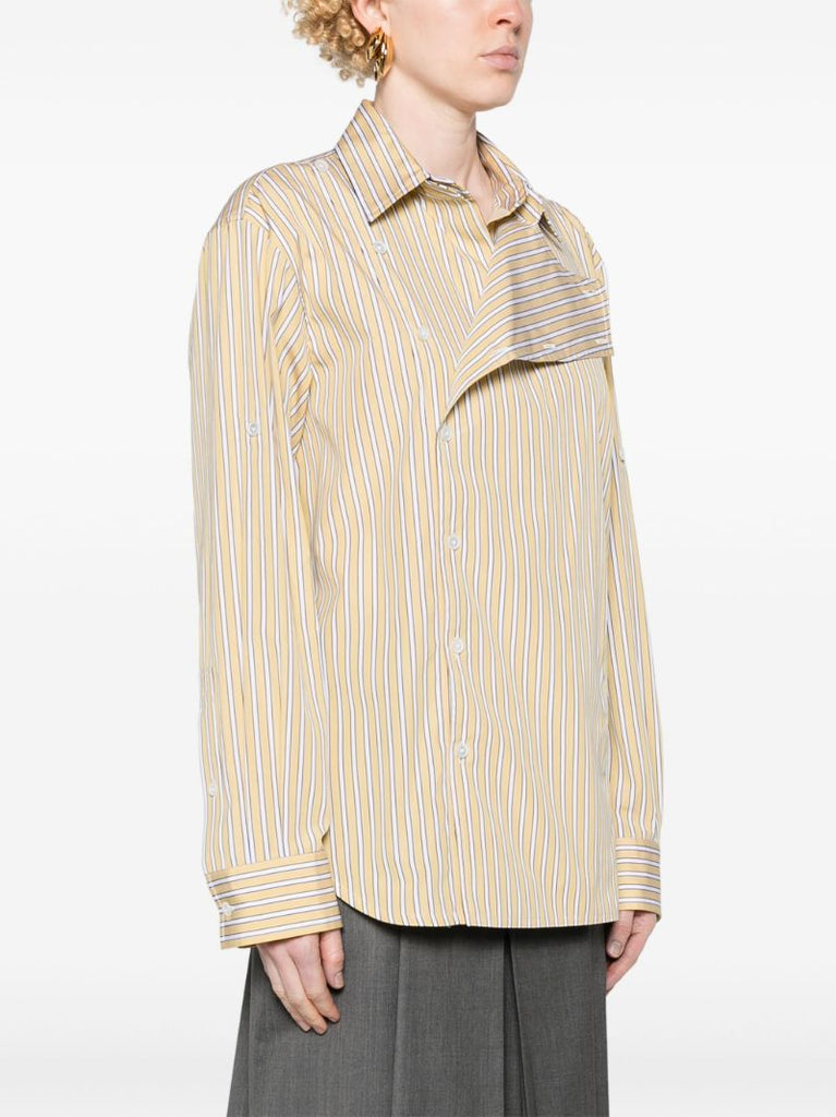 Yellow Striped Cotton Shirt