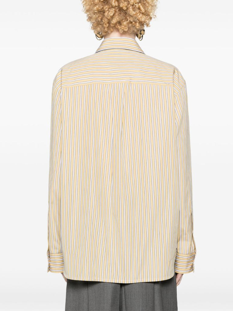 Yellow Striped Cotton Shirt