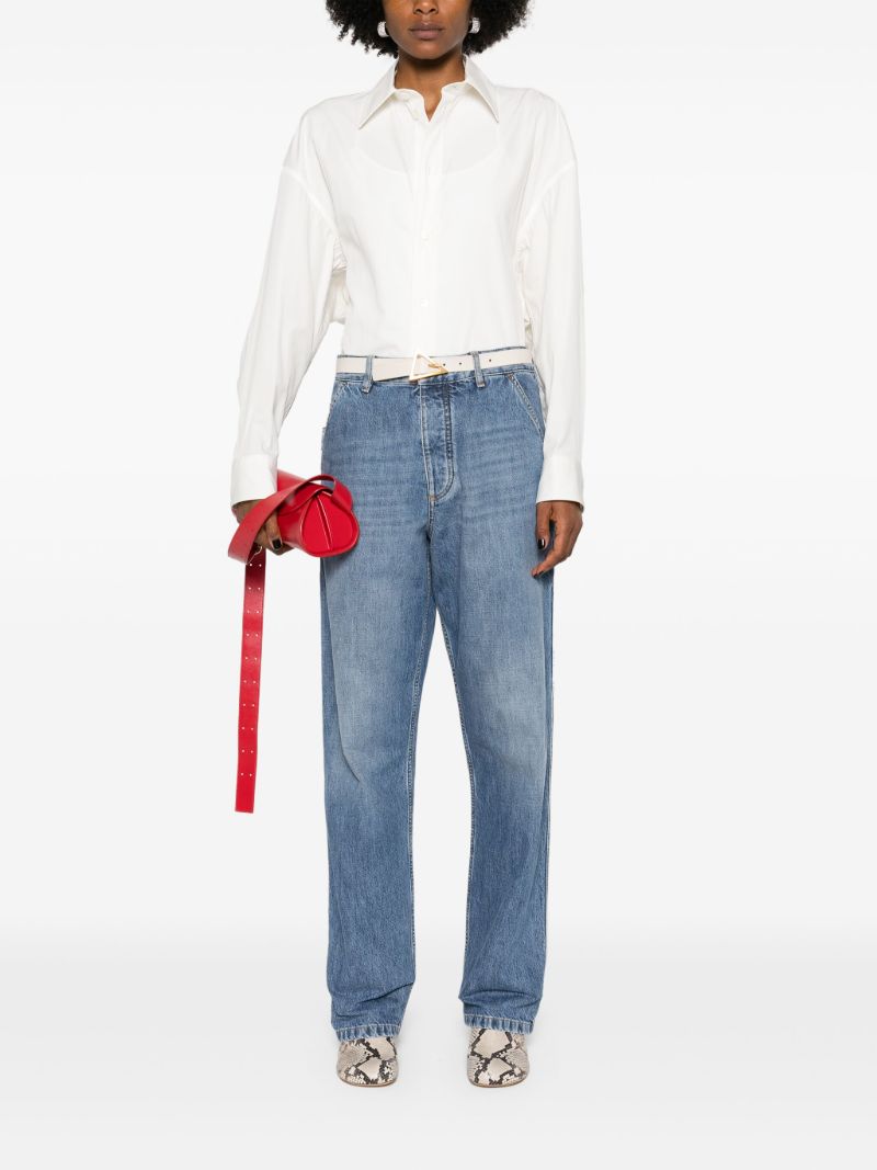 Blue Straight-leg Carpenter Jeans