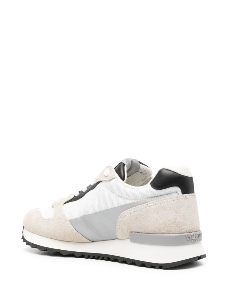 White Vlogo Panelled Sneakers