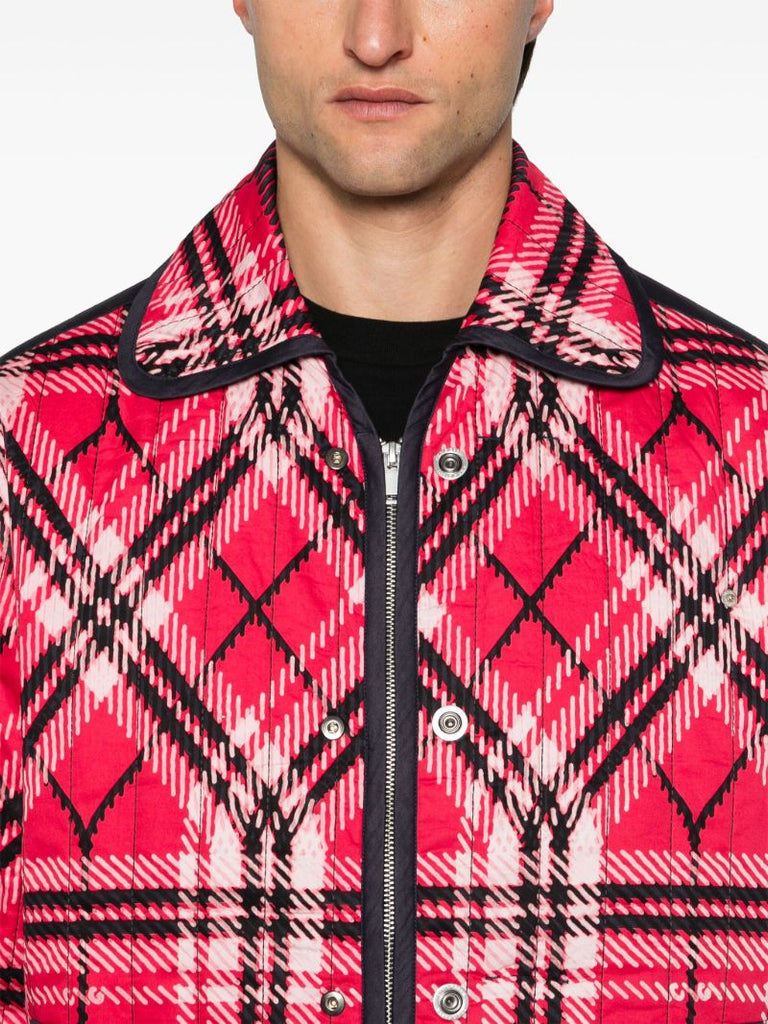 Checked Quilted Jacket