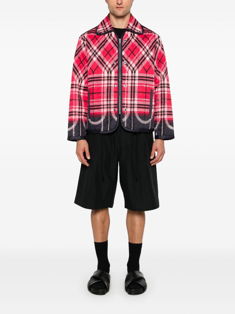 Checked Quilted Jacket