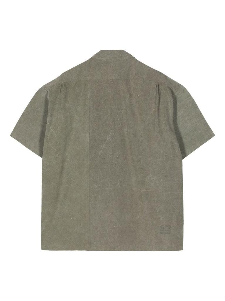 Green Army Tent Cotton Shirt