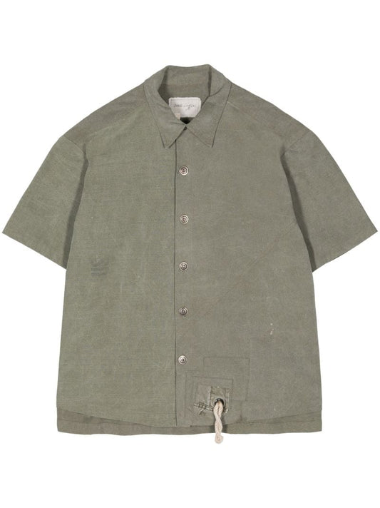 Green Army Tent Cotton Shirt