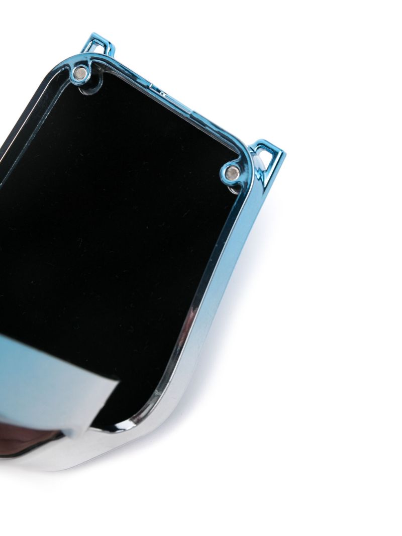 Blue Chrome Crossbody Bag