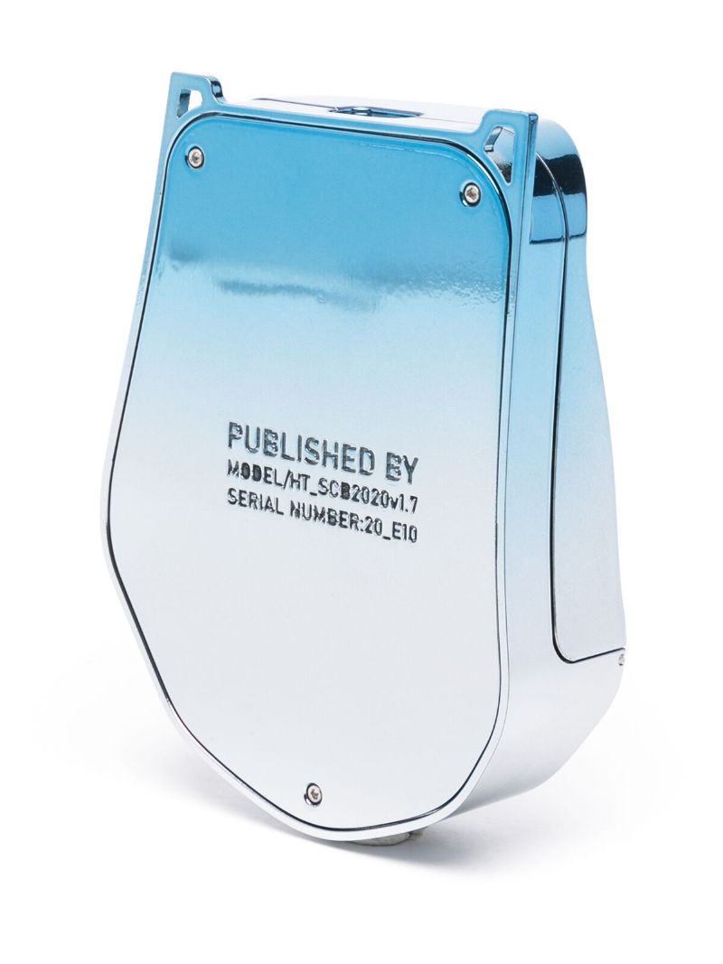 Blue Chrome Crossbody Bag