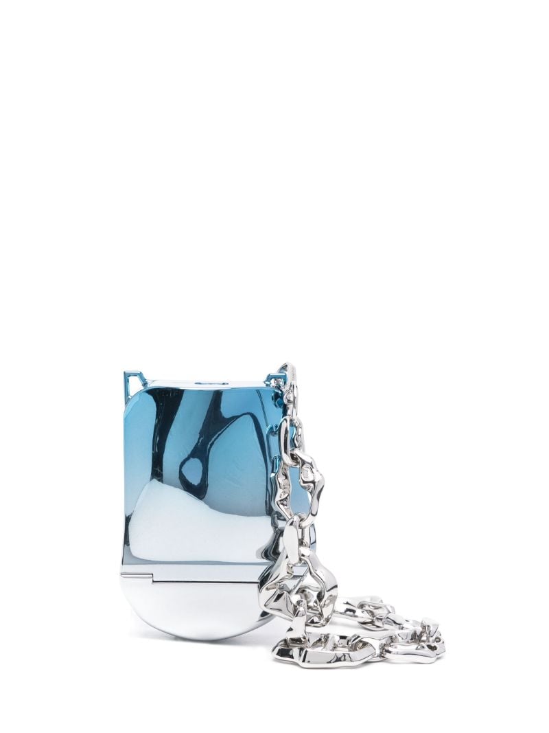 Blue Chrome Crossbody Bag