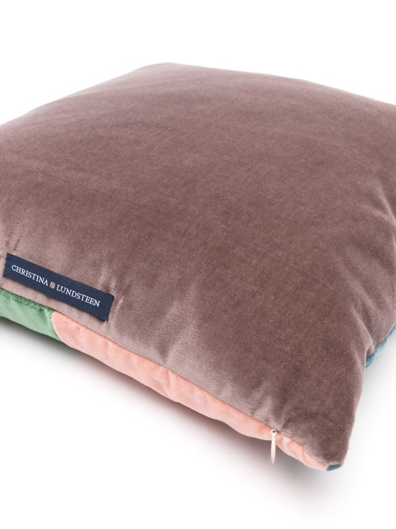 Blue Suki Velvet Cushion