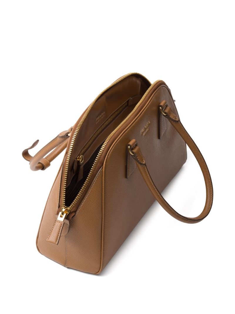 Brown Medium Leather Tote Bag