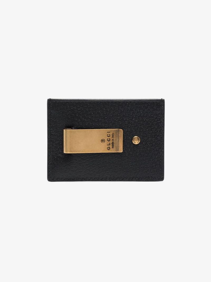 Black Gg Marmont Leather Card Holder
