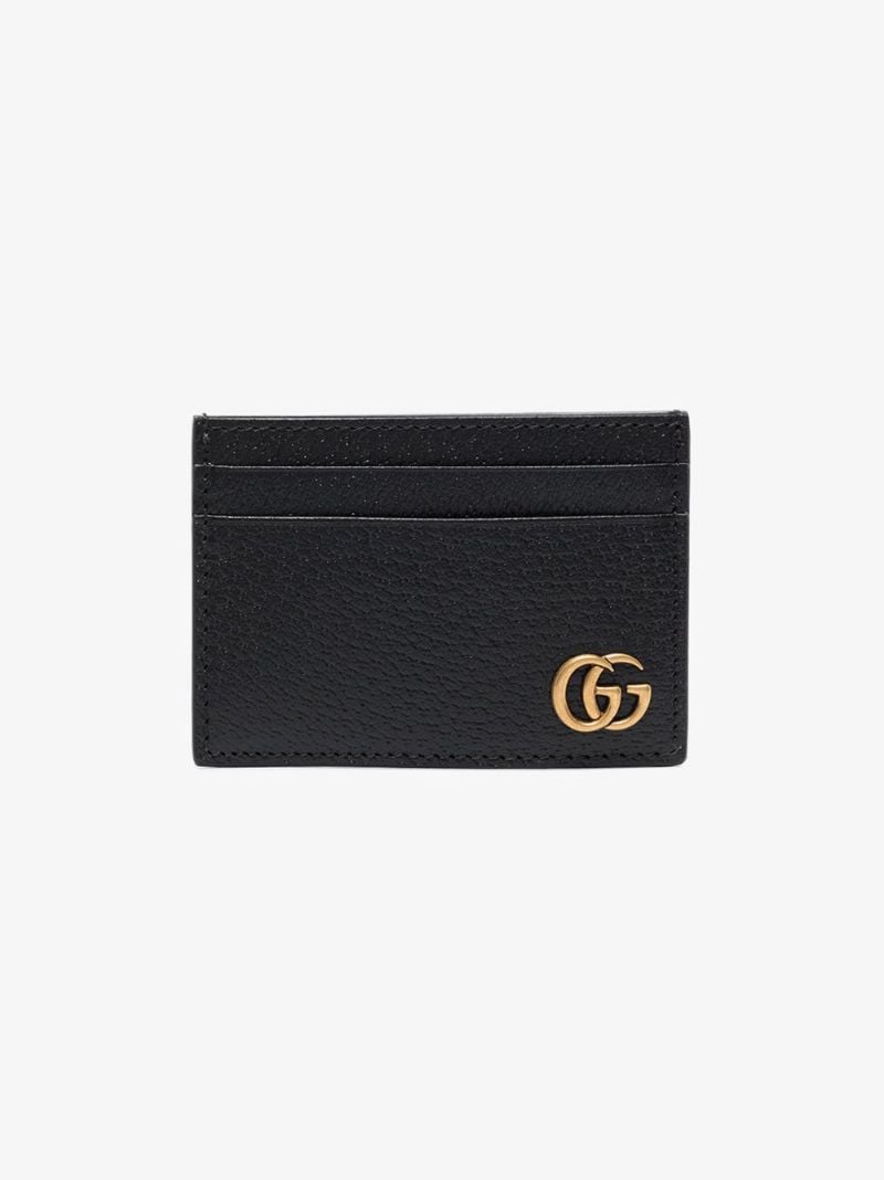 Black Gg Marmont Leather Card Holder