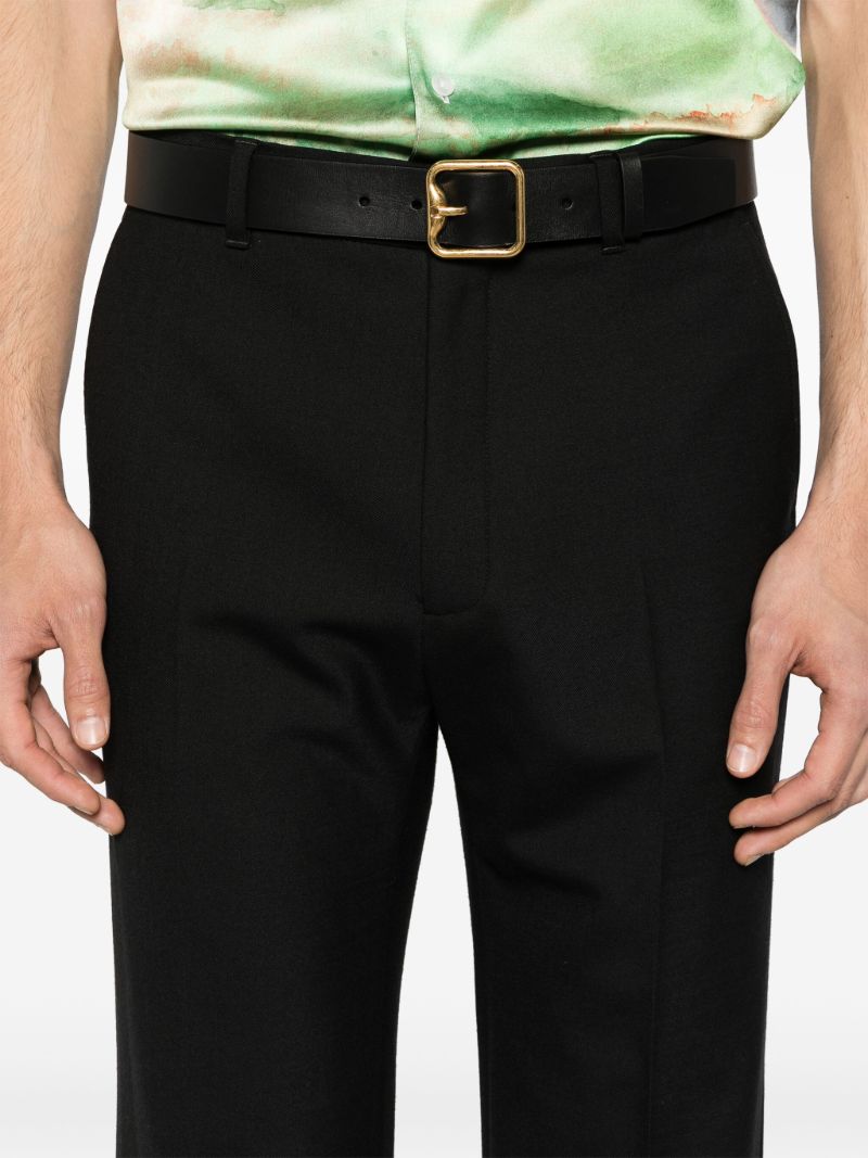 Black Stretch Tailored Trousers