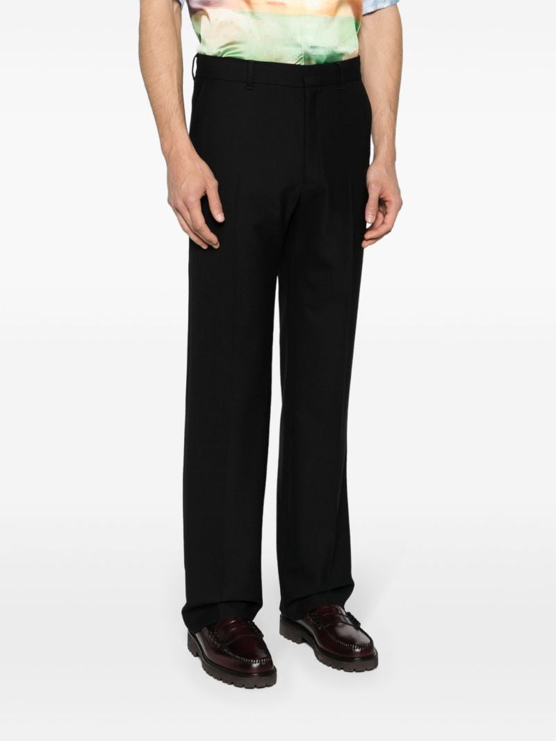 Black Stretch Tailored Trousers
