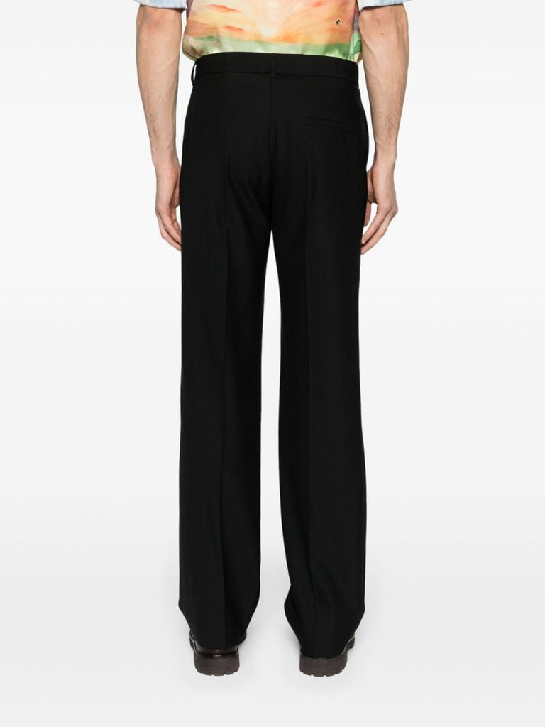 Black Stretch Tailored Trousers