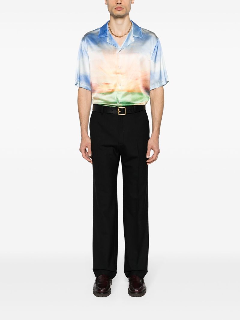 Black Stretch Tailored Trousers