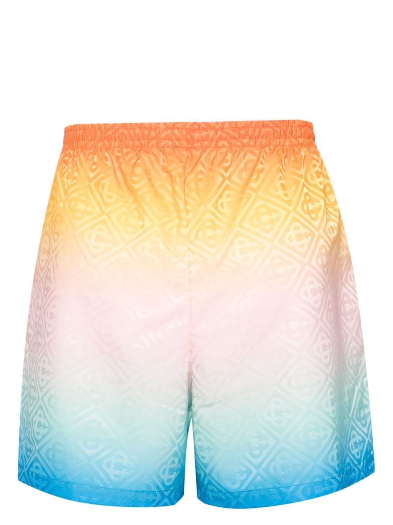 Orange, Pink and Blue Gradient Swim Shorts