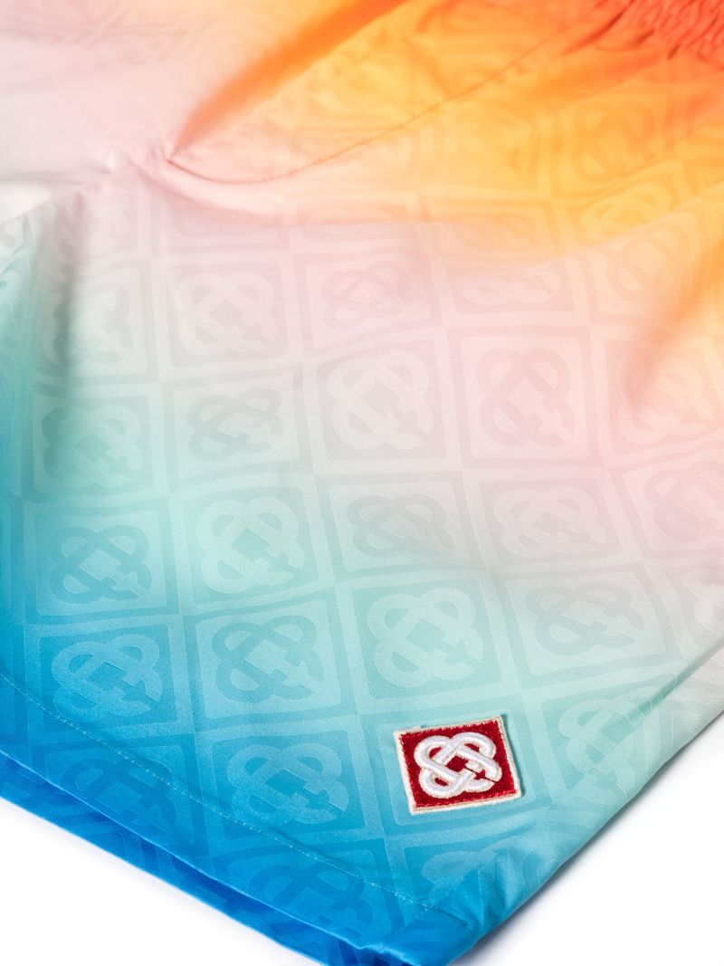 Orange, Pink and Blue Gradient Swim Shorts