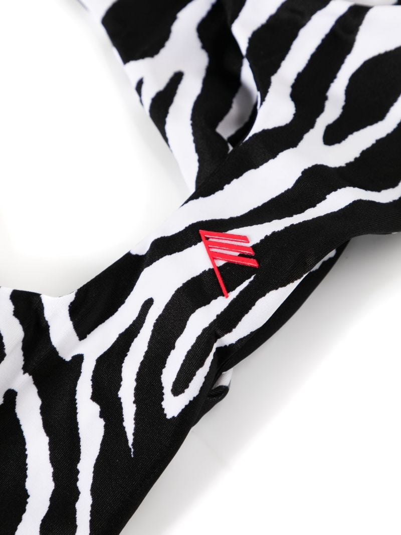 Black Zebra-print Twisted Bikini