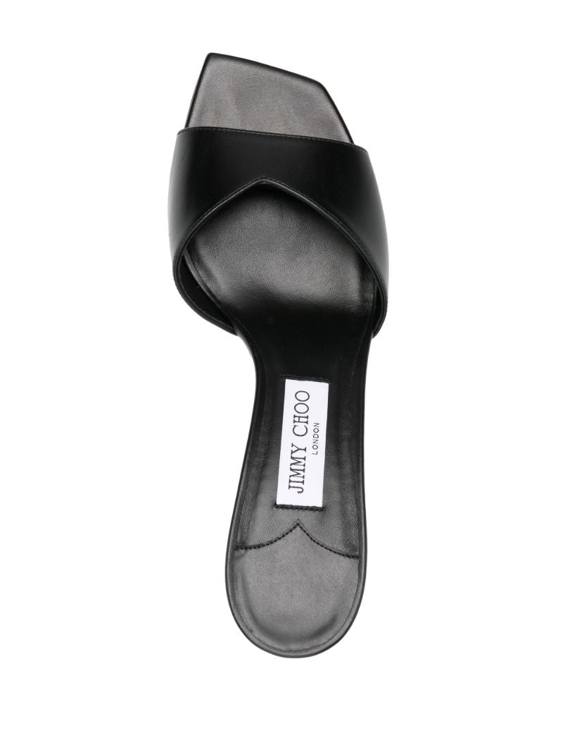 Black Skye 70 Leather Mules