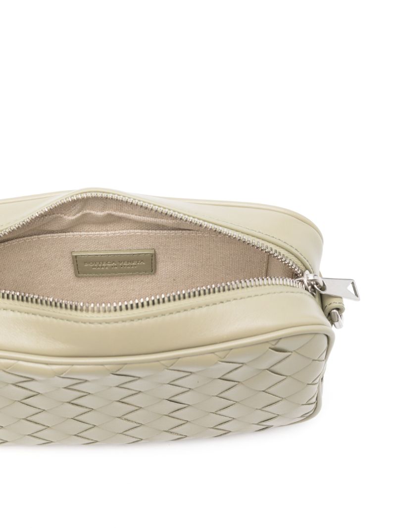Green Intrecciato Messenger Bag