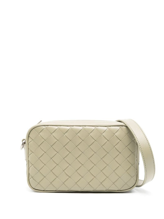 Green Intrecciato Messenger Bag