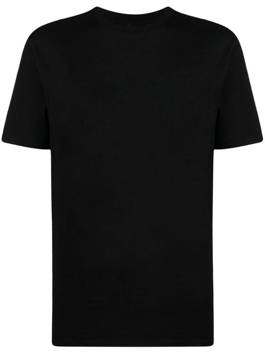 Black Slogan-print Cotton T-shirt