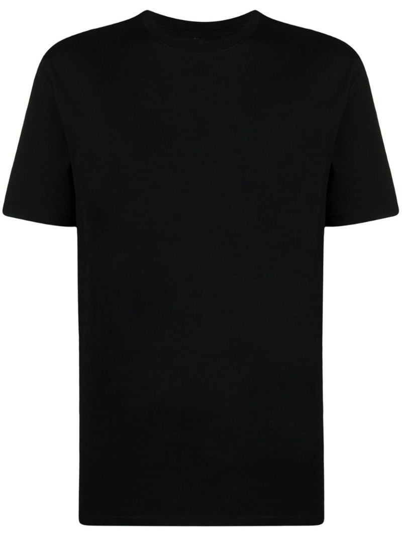 Black Slogan-print Cotton T-shirt