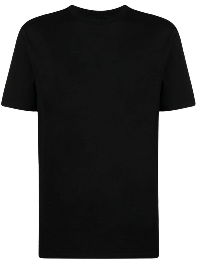 Black Slogan-print Cotton T-shirt