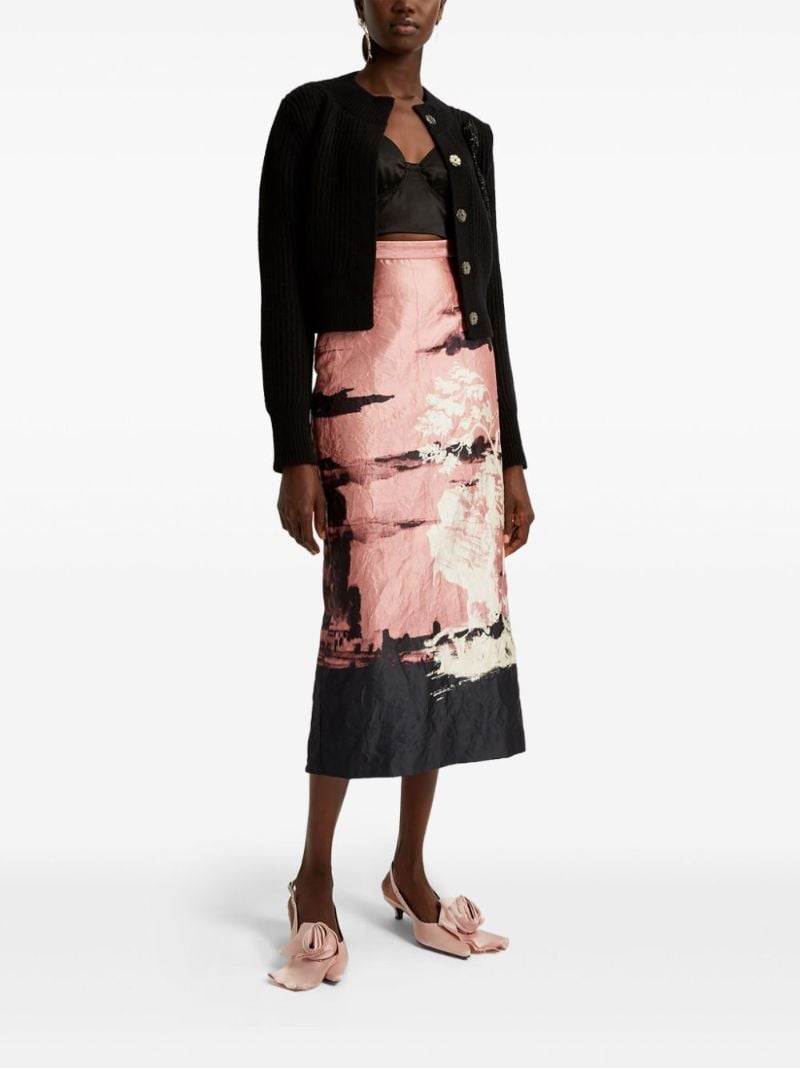 Pencil Midi Skirt