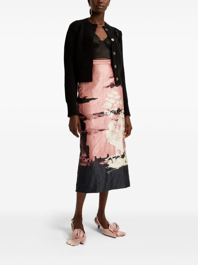 Pencil Midi Skirt
