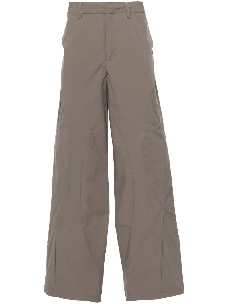 Green Wide-leg Trousers