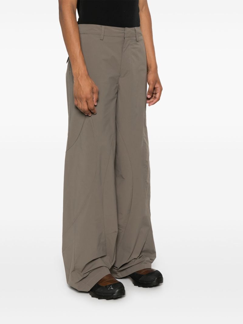 Green Wide-leg Trousers