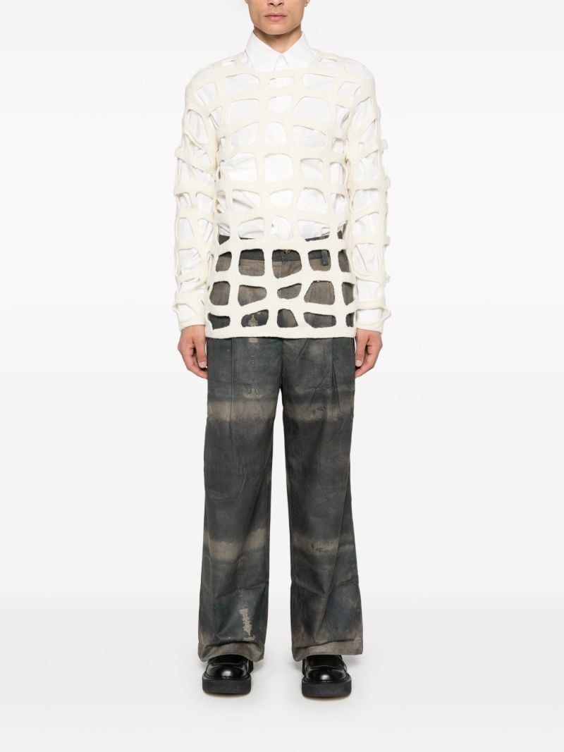 Panelled Straight Trousers