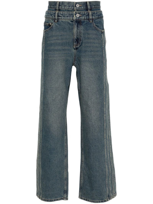 Double Waistband Jeans
