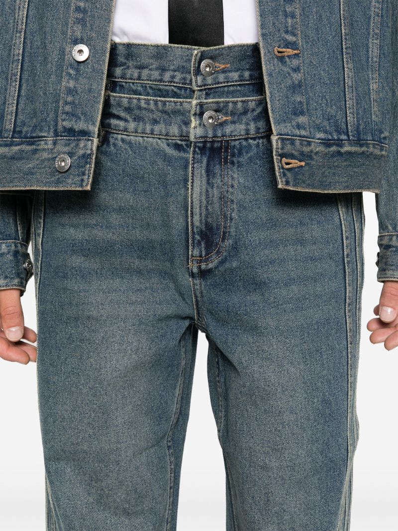 Double Waistband Jeans