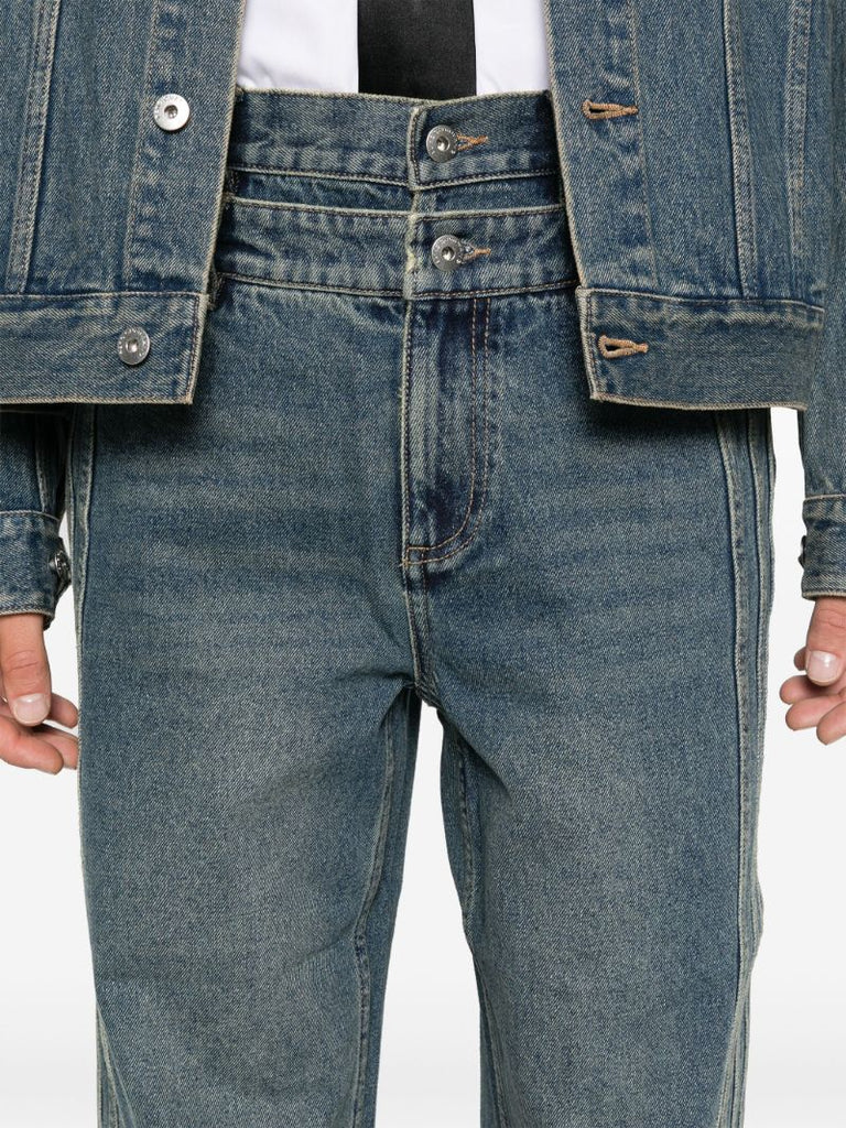 Double Waistband Jeans