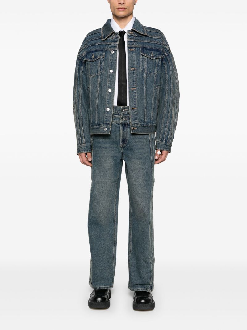 Double Waistband Jeans