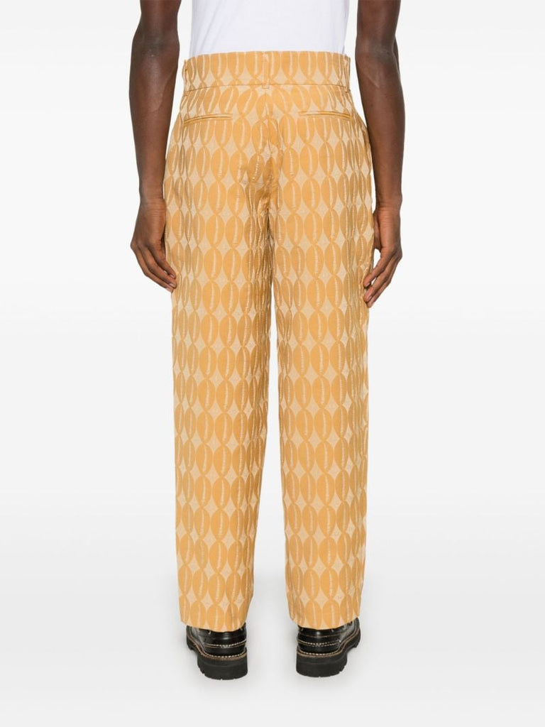 Jacquard Straight Trousers