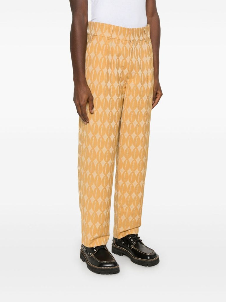Jacquard Straight Trousers