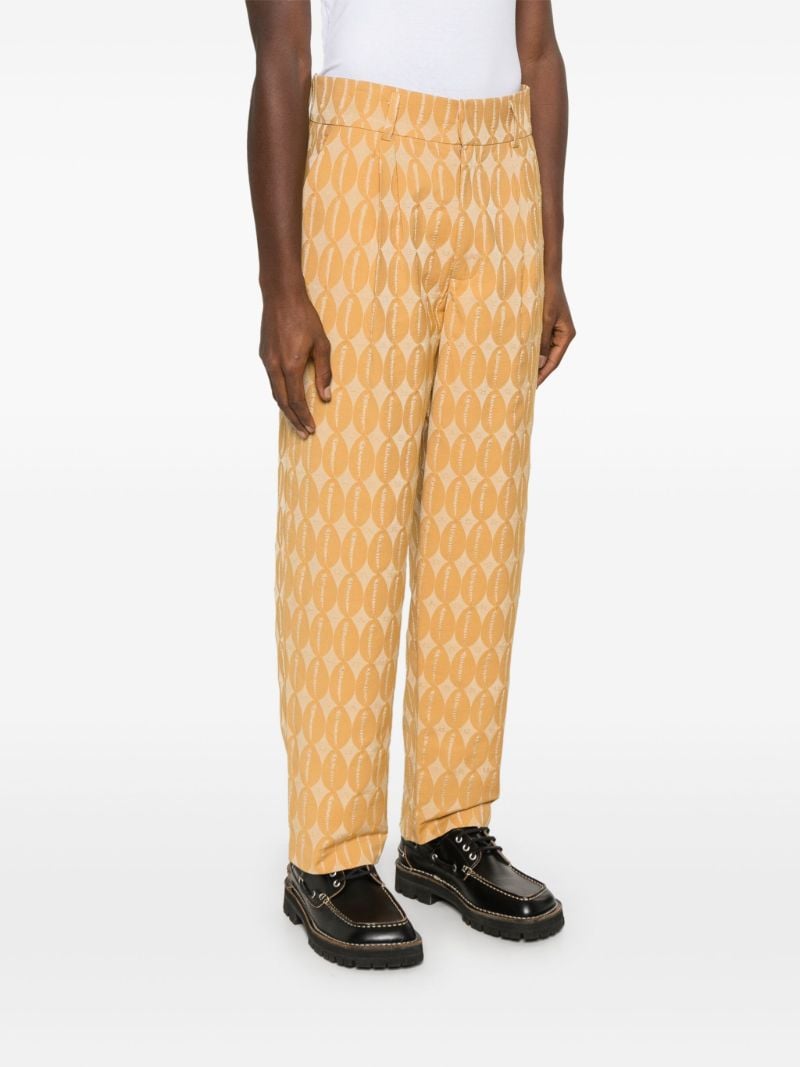 Jacquard Straight Trousers