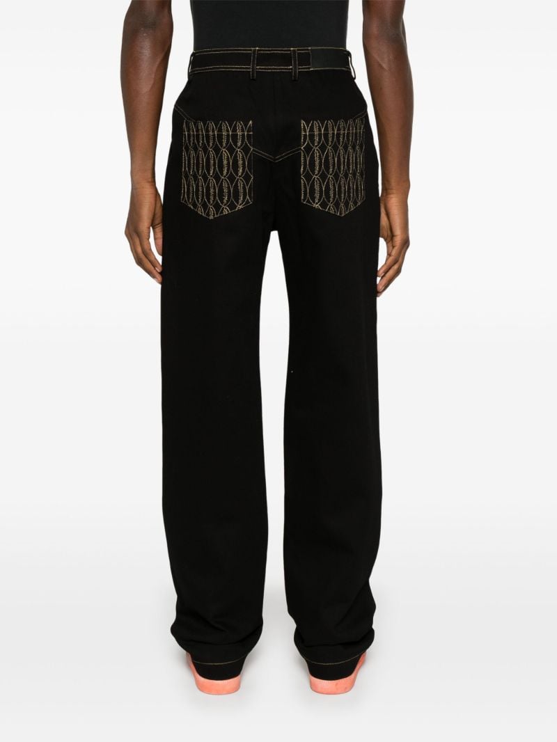 Monogram Straight-leg Jeans