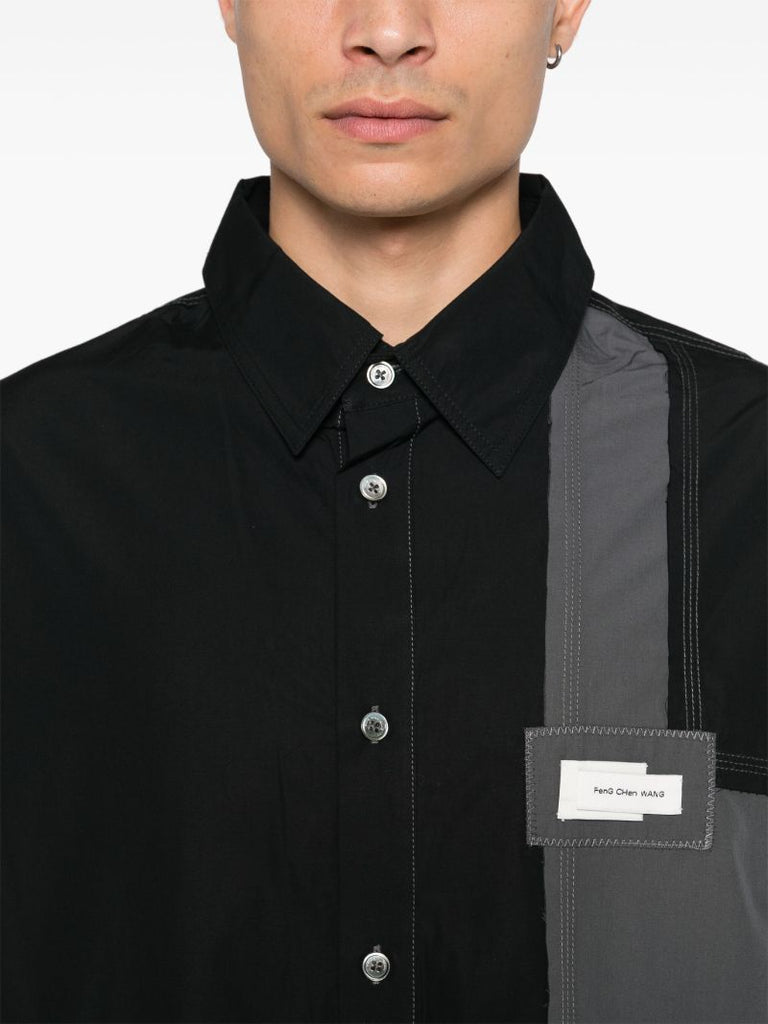 Panelled Cotton Shirt