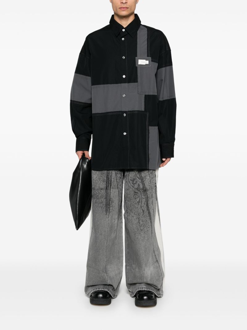 Panelled Cotton Shirt