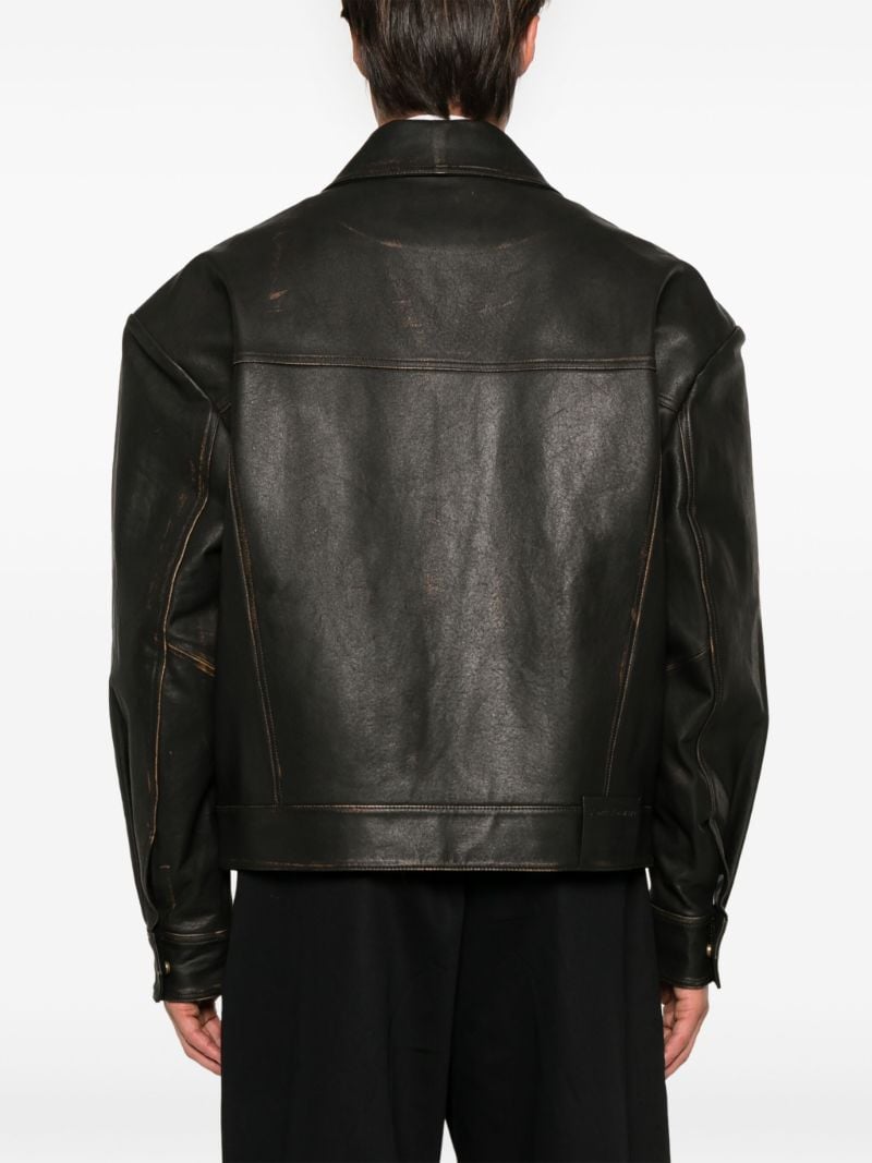 Zipped Leather Jacket