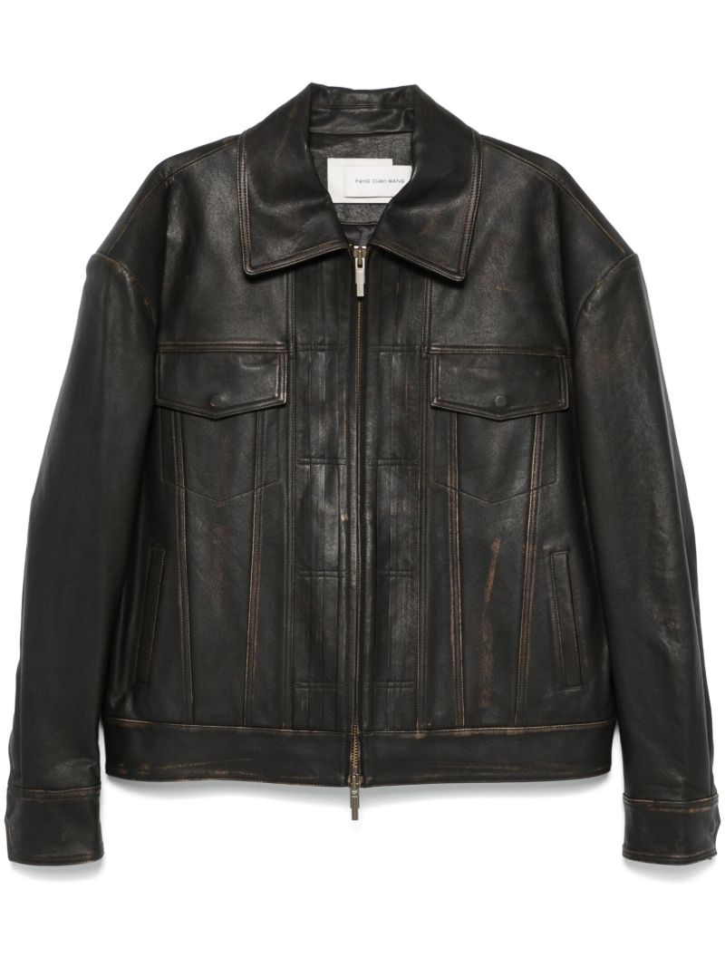 Zipped Leather Jacket