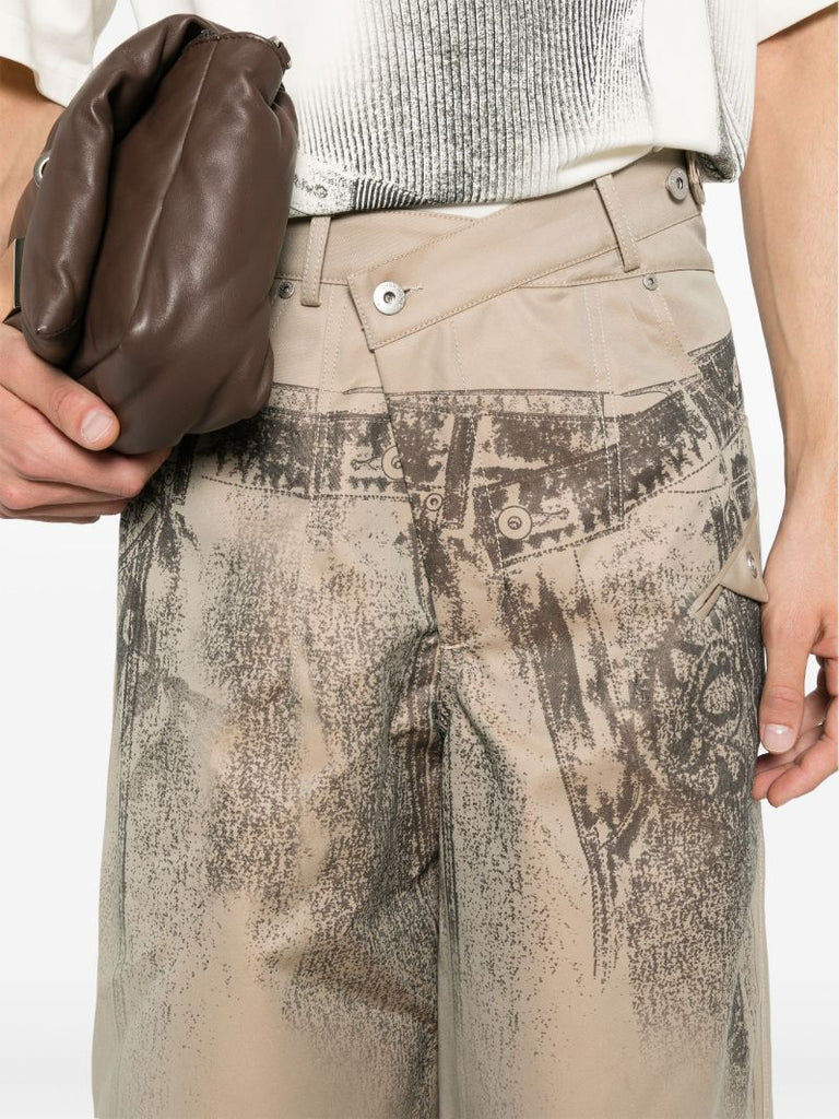 Trompe-l'oeil Straight Trousers