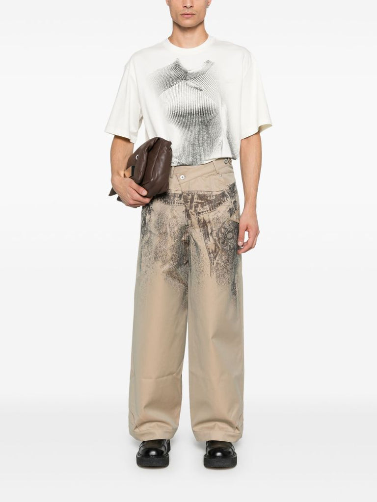 Trompe-l'oeil Straight Trousers