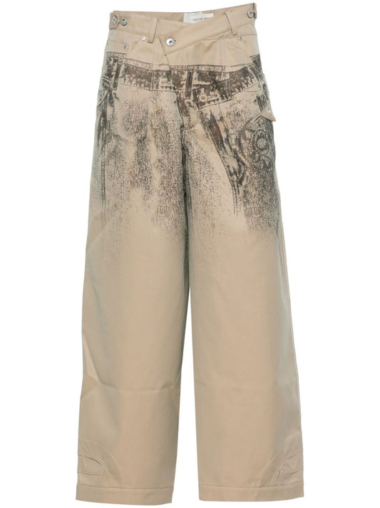 Trompe-l'oeil Straight Trousers