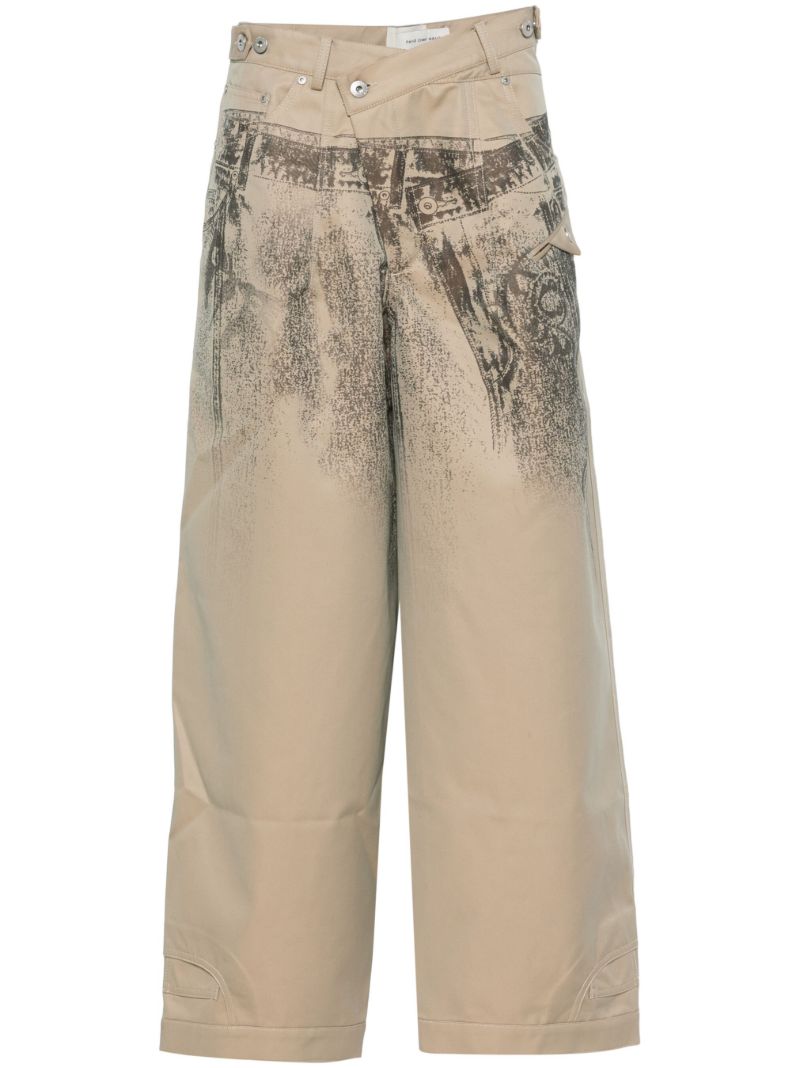 Trompe-l'oeil Straight Trousers